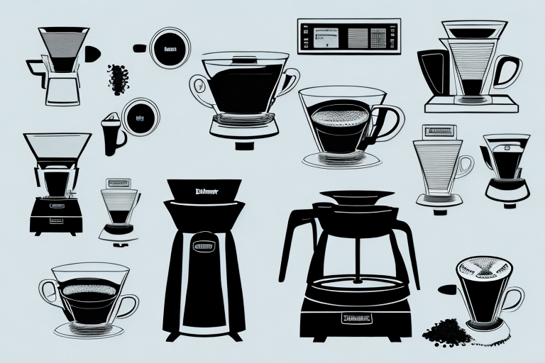 A black + decker coffee maker with all its components