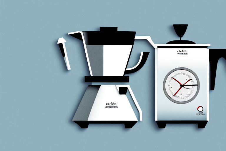 A classic 12-cup coffee maker with a programmable timer