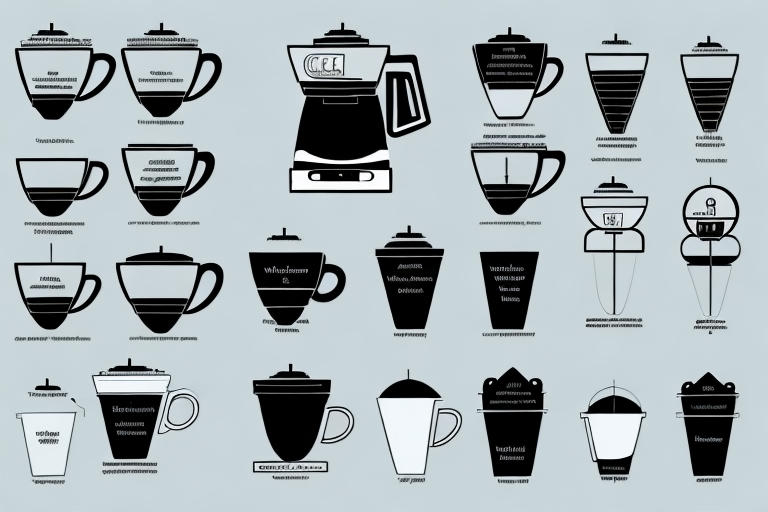 A 12-cup coffee maker with its various components and features