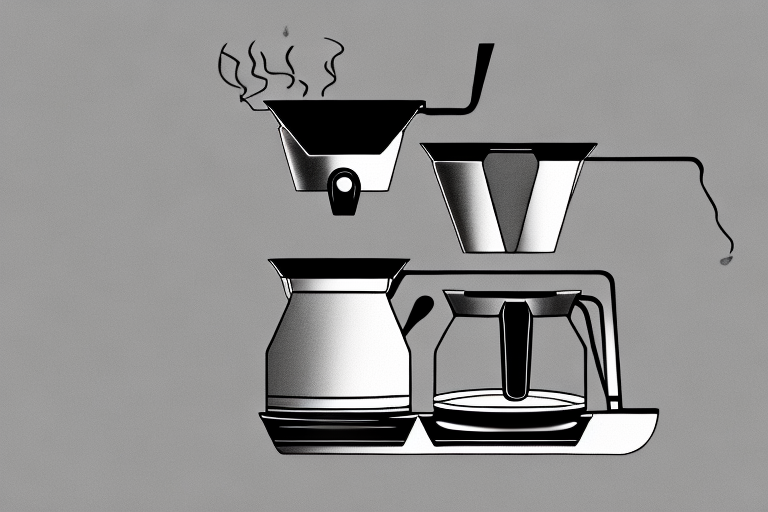 A modern 12-cup coffee maker with a black and silver color scheme
