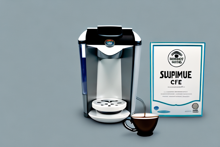 A keurig® k-supreme® single serve coffee maker with its features and components visible