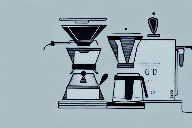 A coffee maker with an espresso portafilter and steam wand