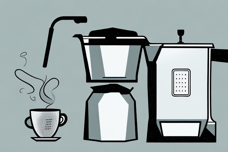 A cuisinart coffee maker with its components labeled
