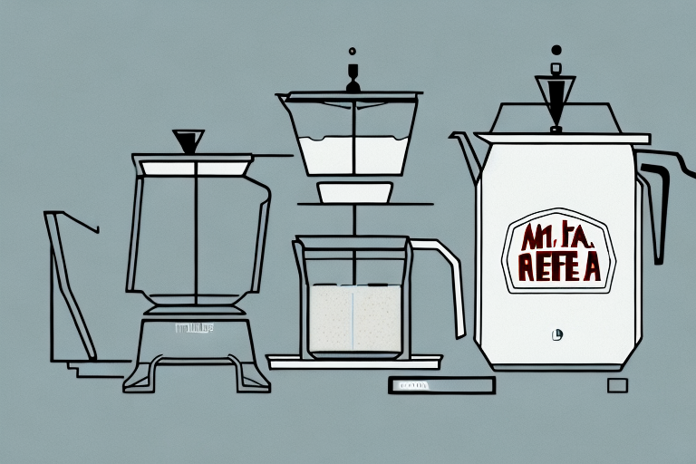 A mr. coffee iced tea maker with all its components