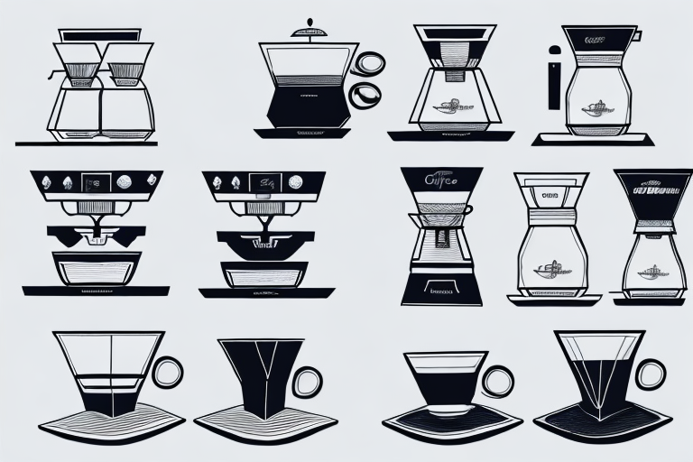 A coffee and espresso maker side-by-side