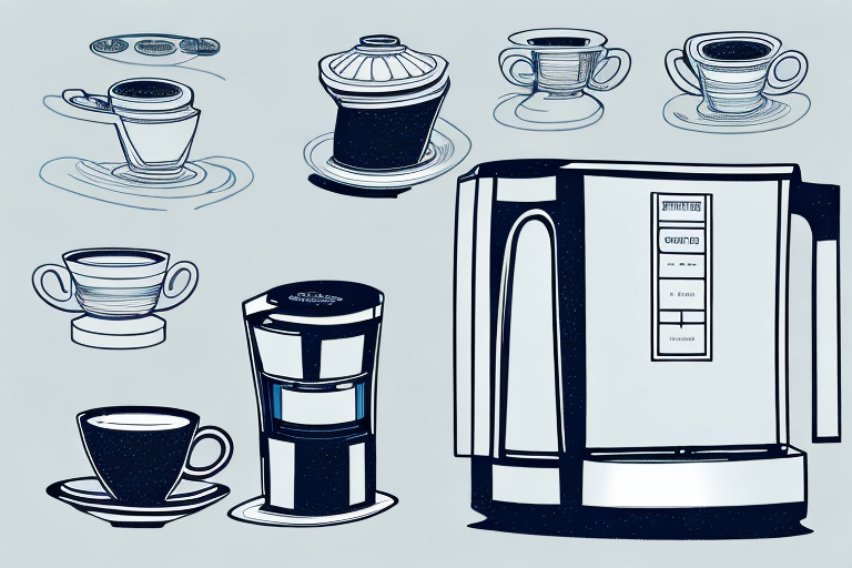 A cuisinart 14-cup coffee maker with its components and features