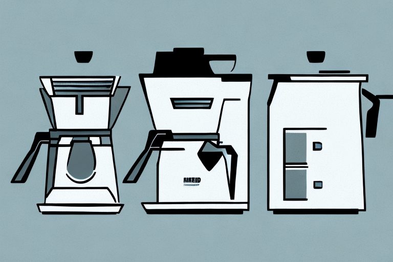 A coffee maker and espresso machine side-by-side