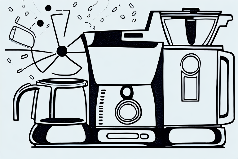 A white cuisinart coffee maker with its various components and features