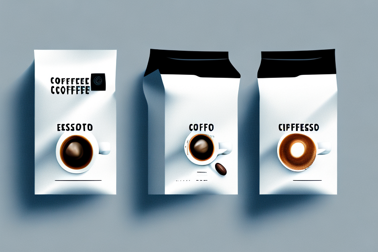A coffee maker with two separate compartments for making espresso and coffee
