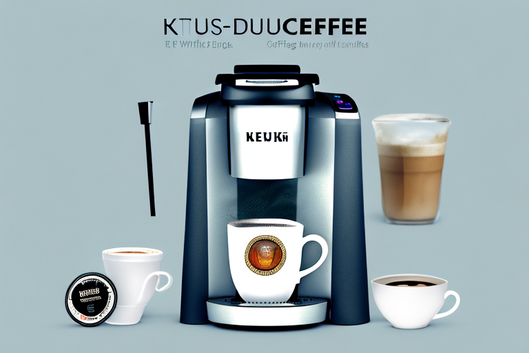 A keurig® k-duo plus® coffee maker with a carafe and k-cup pod