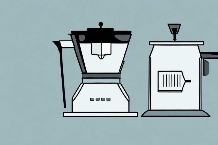 A coffee maker that is designed to take up minimal counter space