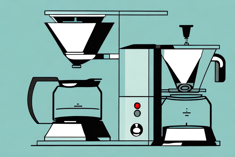 A hamilton beach coffee maker being cleaned