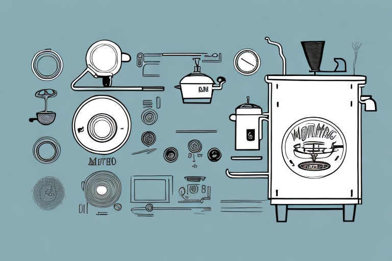 A bunn o'matic coffee maker with its components and features