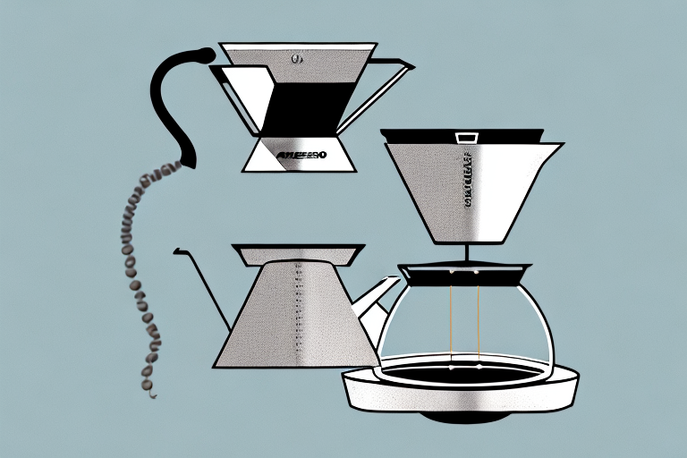 A capresso 5-cup mini drip coffee maker with all its components and features