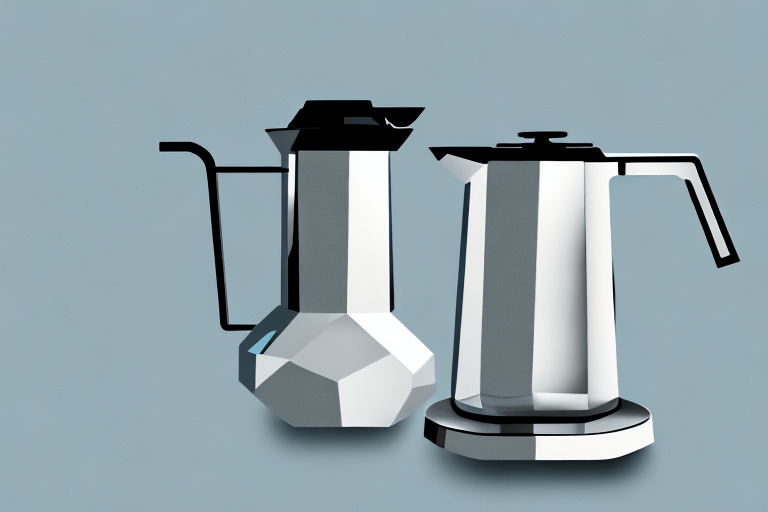 A stainless steel coffee maker with 12 cups