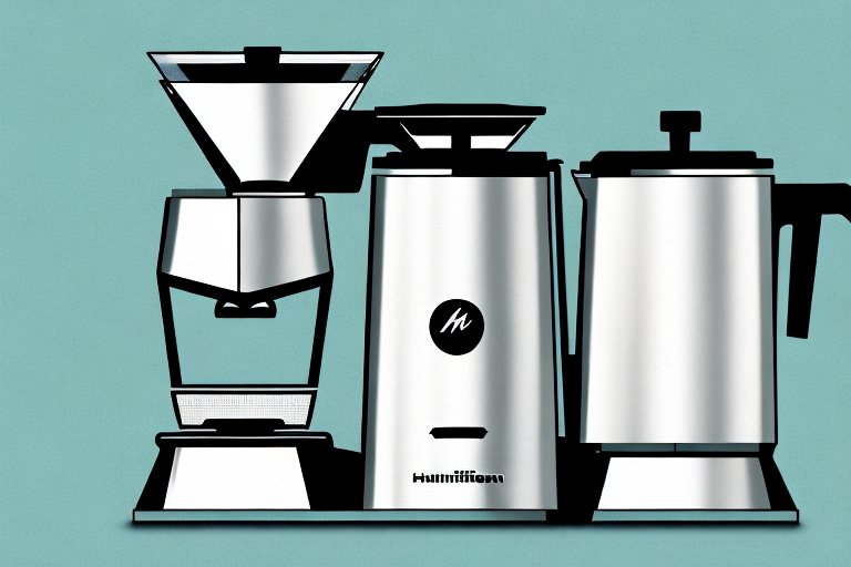 A hamilton beach coffee maker with two separate brewing chambers
