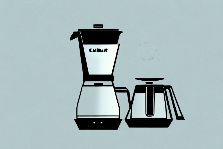 A coffee maker with the cuisinart logo visible