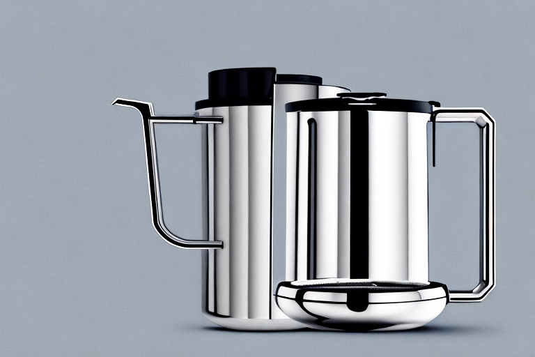 A krups simply brew compact filter drip coffee maker in silver