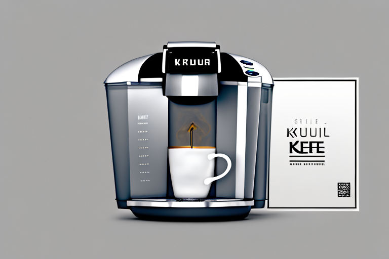 A gray keurig k-slim iced single-serve coffee maker