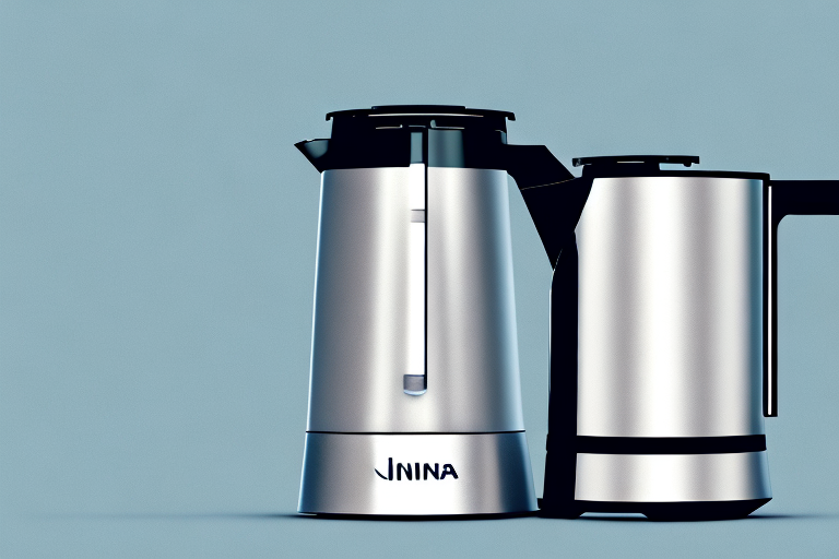 A ninja programmable xl 14-cup coffee maker pro with its features highlighted