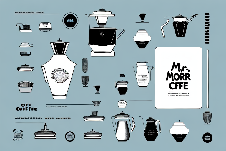 A mr coffee iced coffee maker with all its features and components