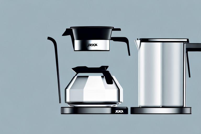 A 12-cup oxo coffee maker
