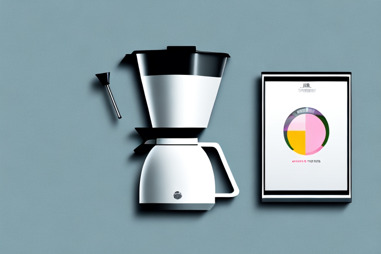 A modern-looking coffee maker with a sleek design and digital display